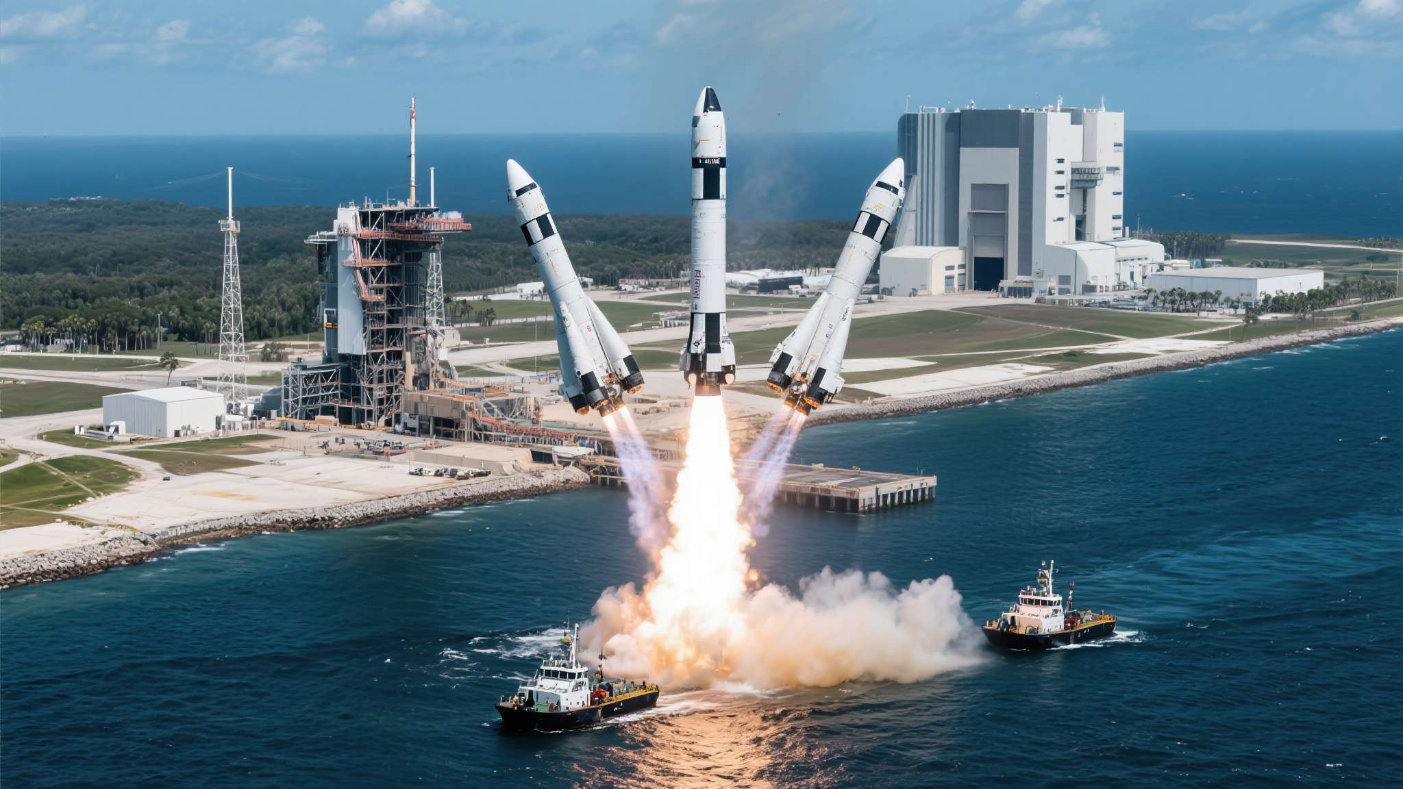 时隔十八个月猎鹰重型火箭再升空 收官卫星顺利组网